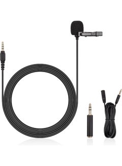 Mini Clip-on Lavalier Lapel Condenser Microphone Style 1 Black