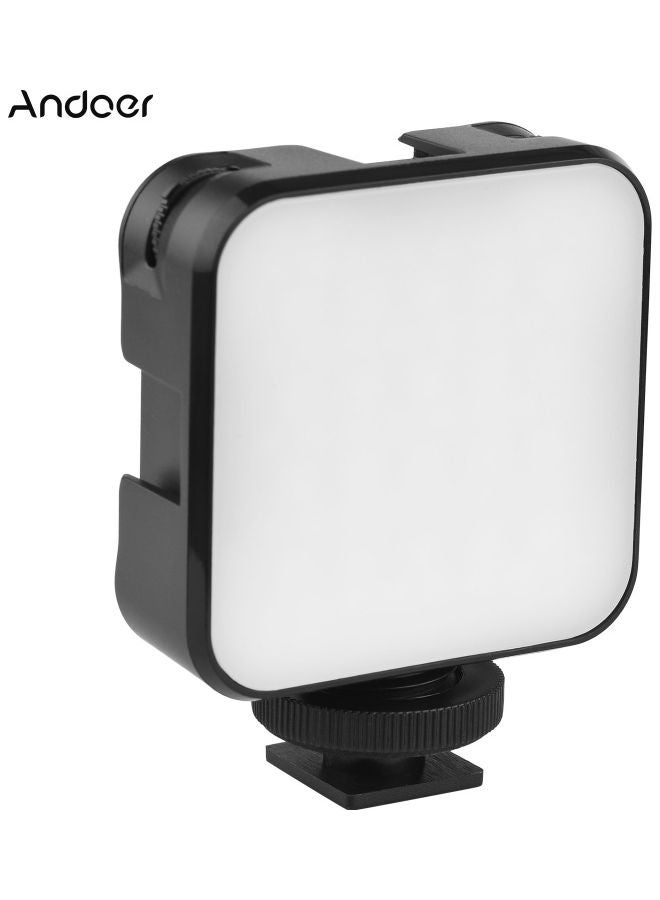 مصباح فيديو LED صغير بإضاءة متعددة الألوان RGB لون أسود - Image 2