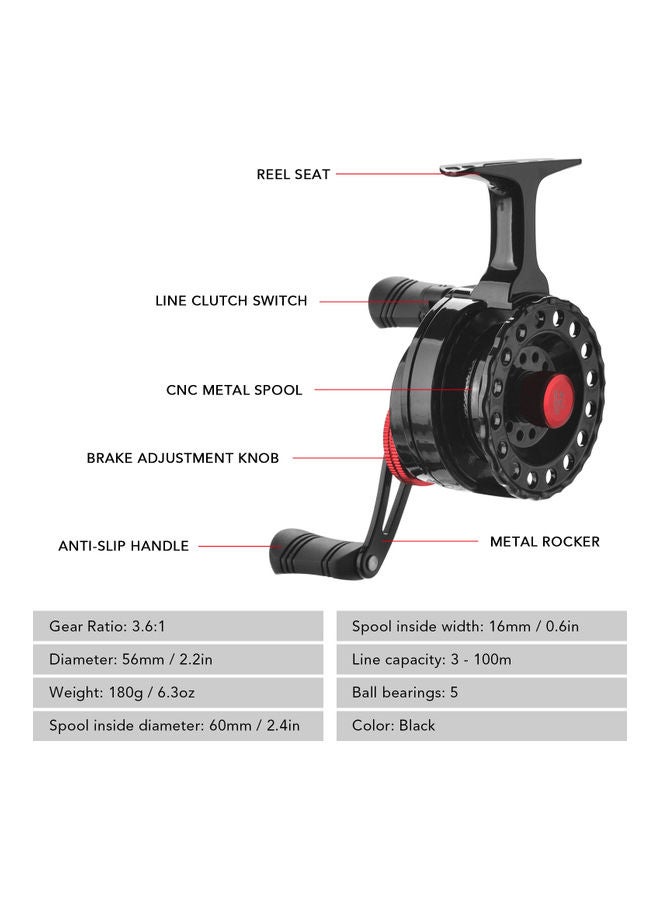 ليزارد بكرة صيد سمك ذبابة يسرى - Image 3