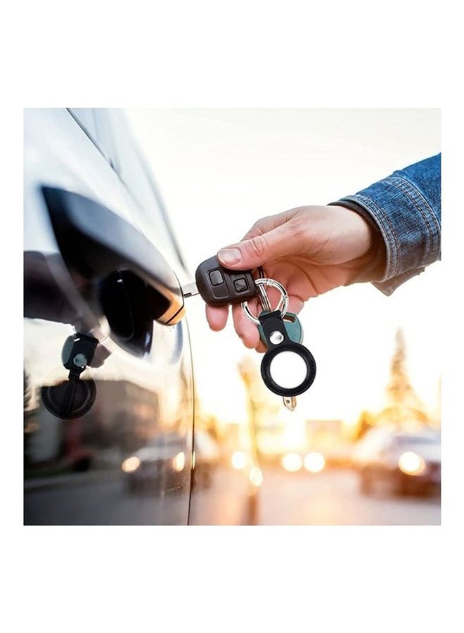 أو أوزون مجموعة مكونة من 2 حامل سلسلة مفاتيح مع حلقة مفاتيح من الجلد  للإير تاج وردي - Image 2