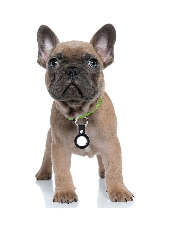 O Ozone Pack of 2 Keychain Holder For AirTag Leather Case Key Ring Dark Blue - Image 3