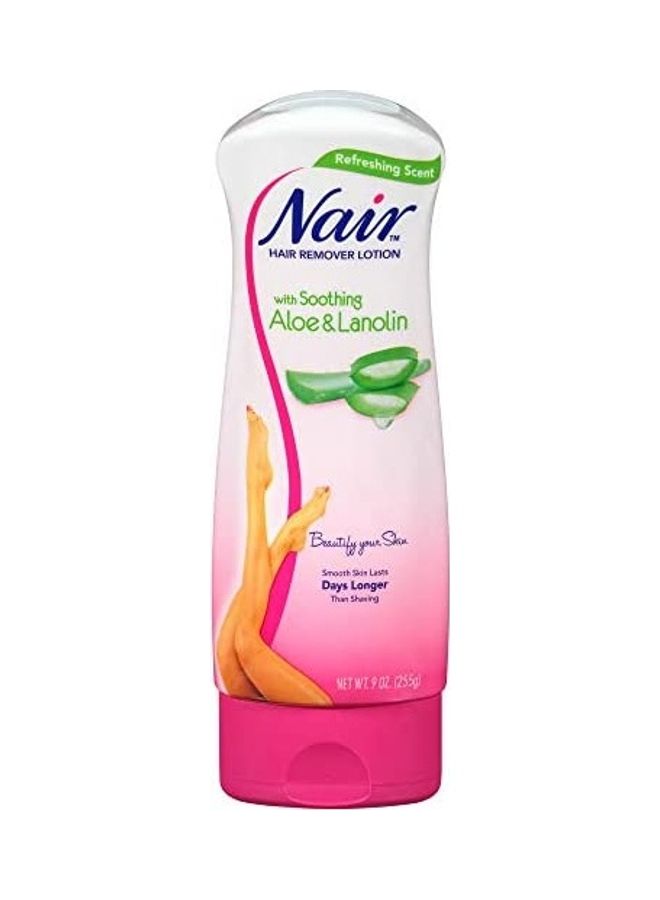 Nair Pack Of 3 Aloe And Lanolin Hair Removal Lotion Clear 