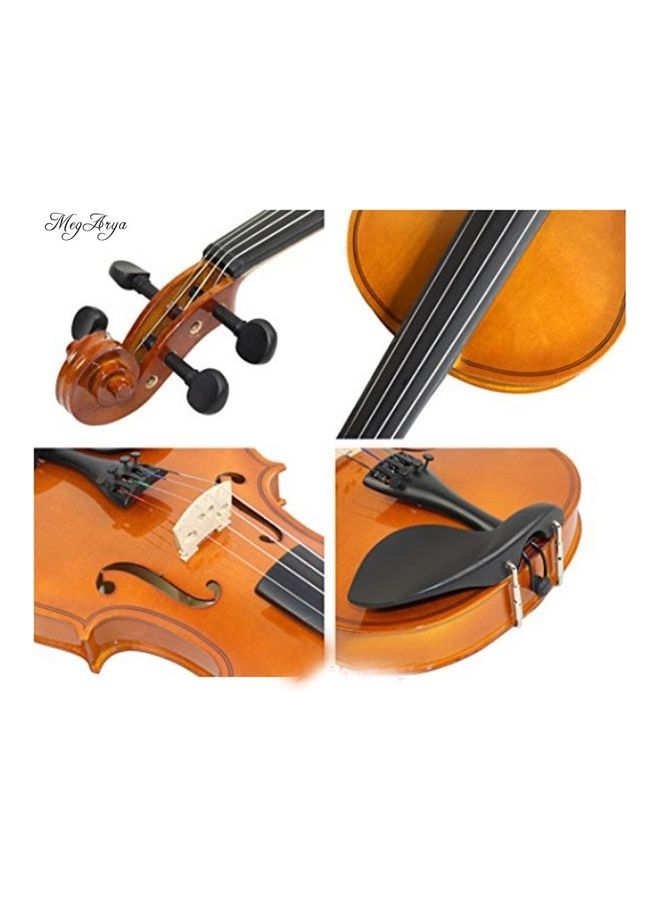 Megarya Maple Wood 1/4 Students Violin With Carry Case  - Image 5