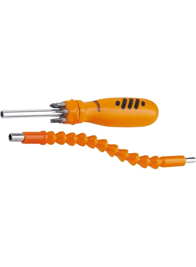 Sparta Telescopic Screwdriver Bit Set Black/Silver/Orange