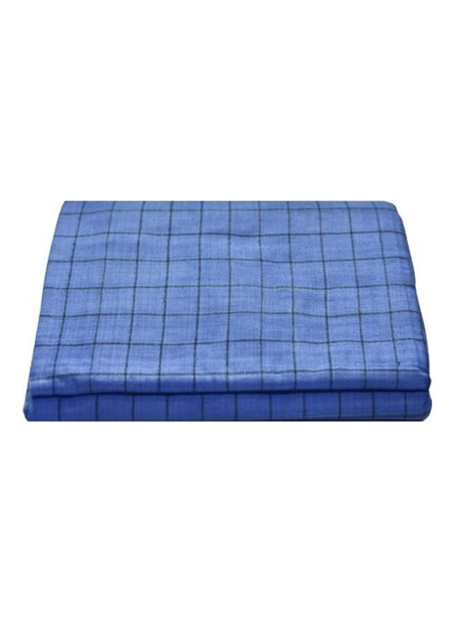 looms & weaves - Handloom Soft Comfortable Lungi Blue - Image 1