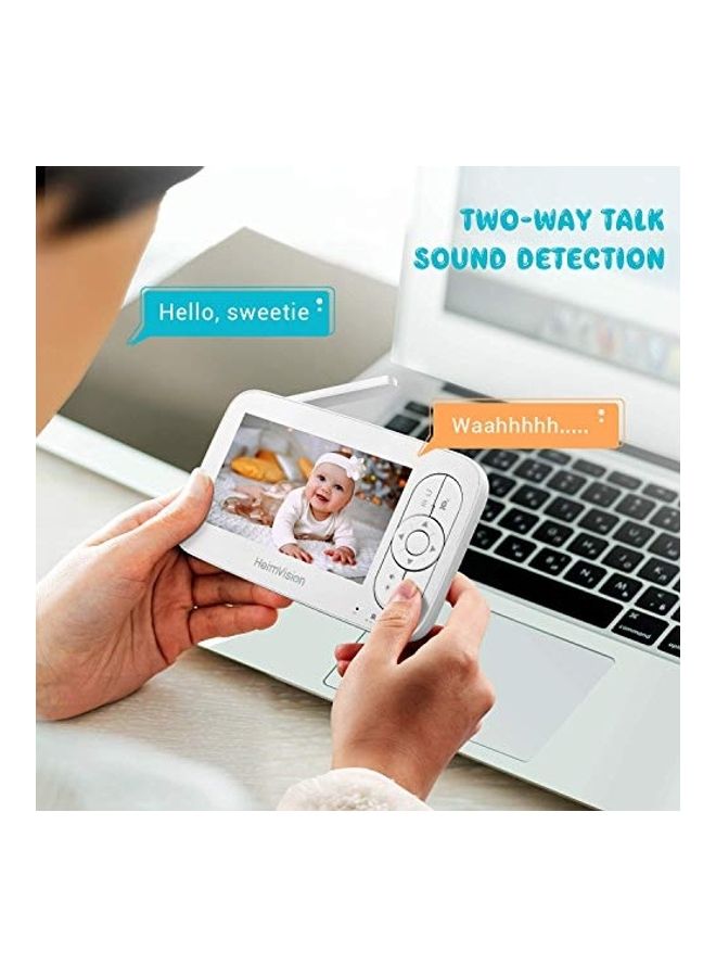 HeimVision Video Baby Monitor, 5" LCD Display, 720P HD, Two-Way Audio  With Night Vision/Ptz - Image 5