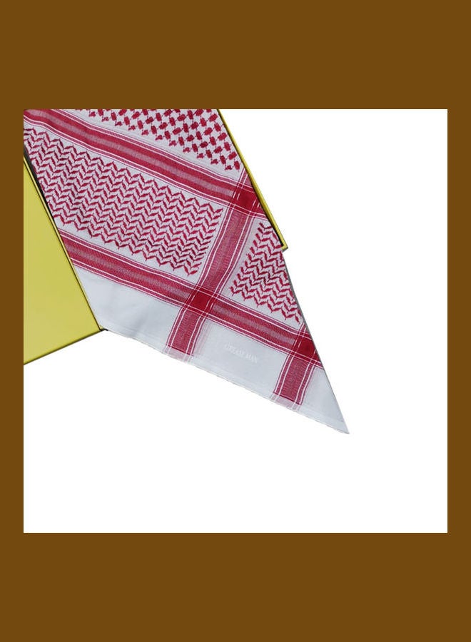Soft Comfortable Printed Shemagh Red/White