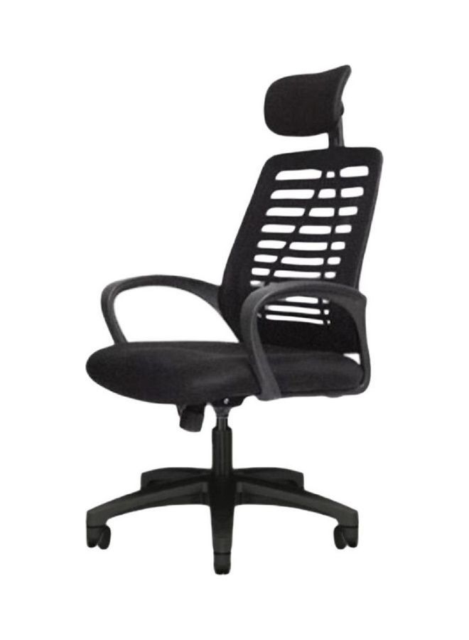 Swivel Mesh Comfort Office Chair Black 49x49x70cm - Image 1