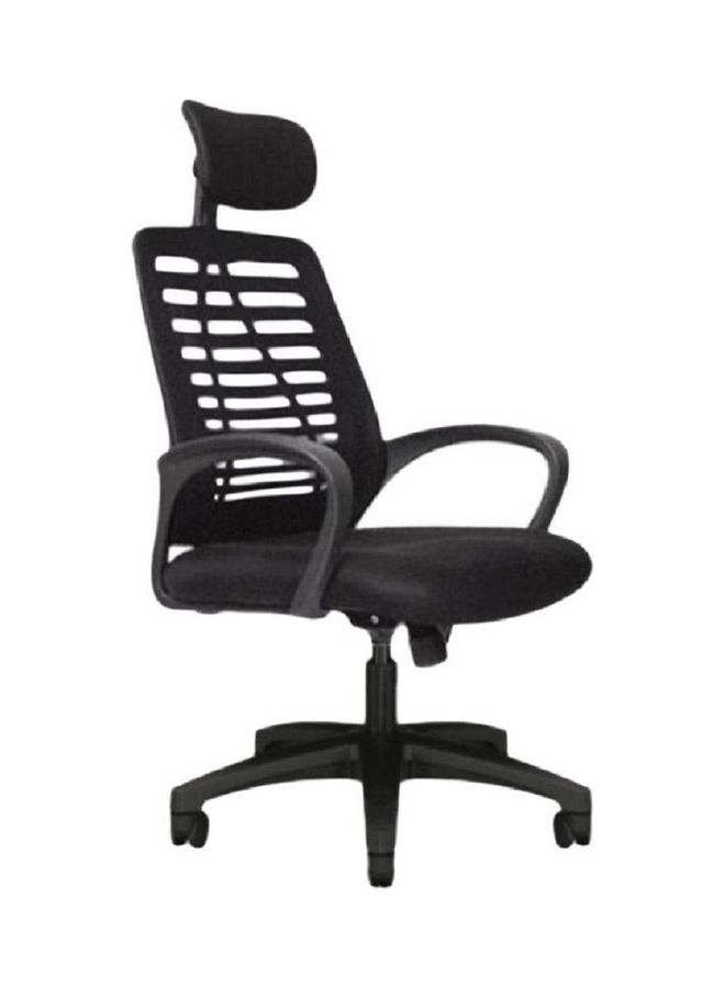 Swivel Mesh Comfort Office Chair Black 49x49x70cm - Image 2