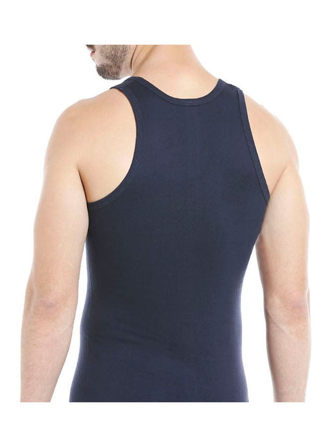 BYC Soft Comfortable Vest Navy Blue - Image 4