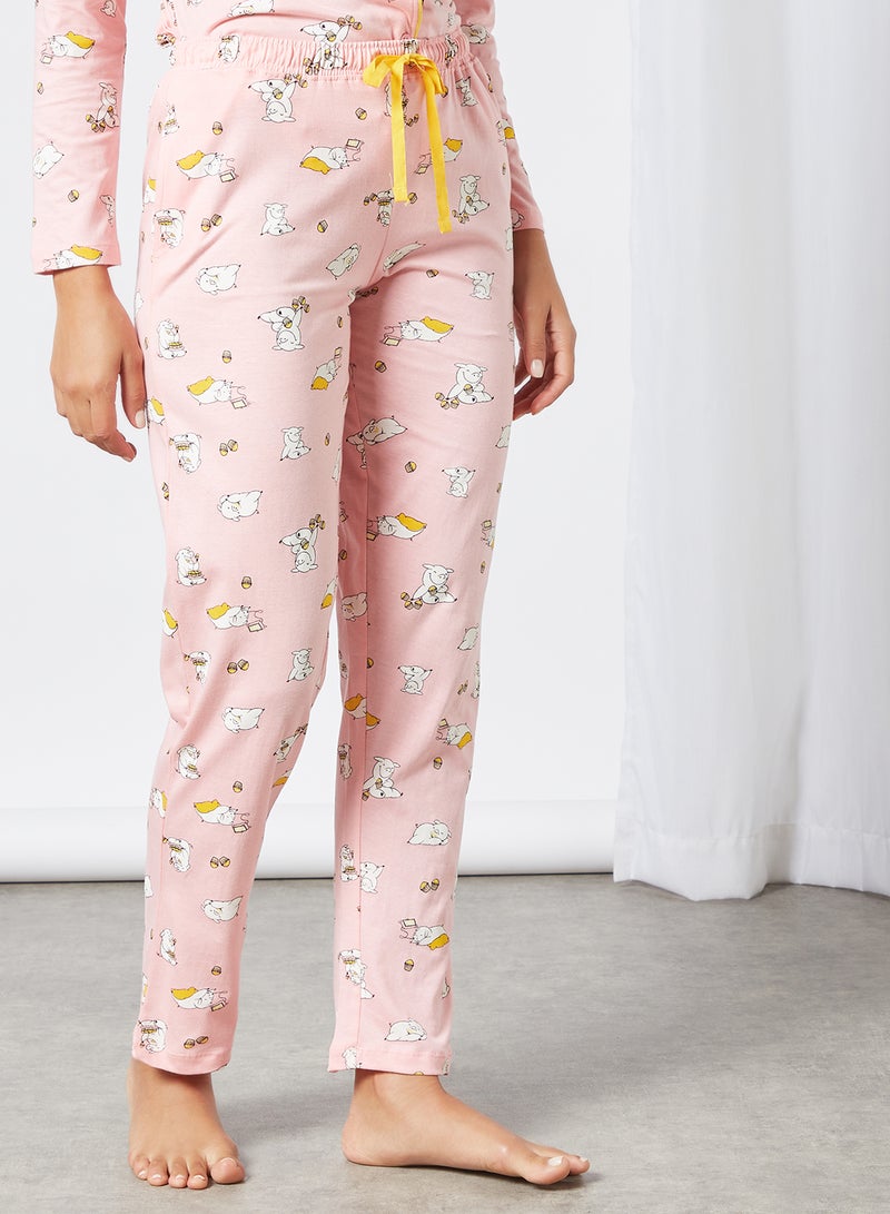 zivame Sleep Coord Sets Pink Icing  - Image 4