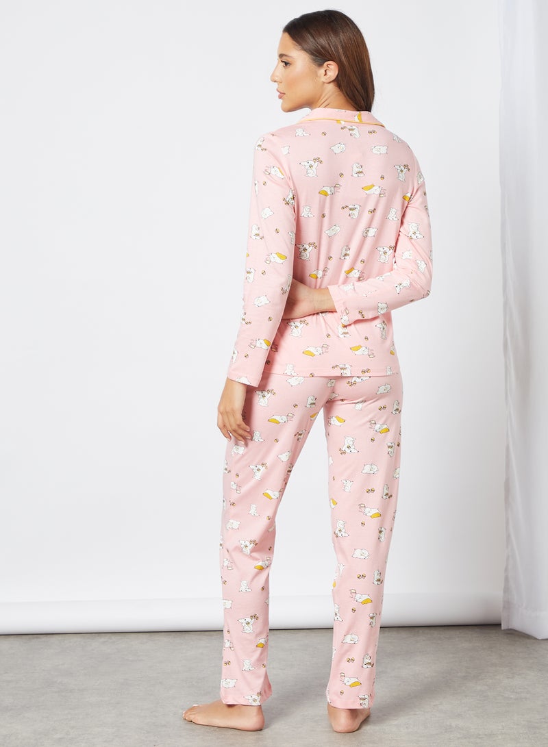 zivame Sleep Coord Sets Pink Icing  - Image 3