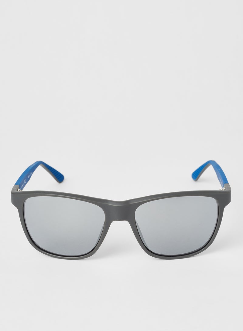 كالفن كلاين نظارة شمسية معدلة من مادة TR90 وبإطار مستطيل كامل  - عدسات بمقاس: 55 مم للرجال - Image 1