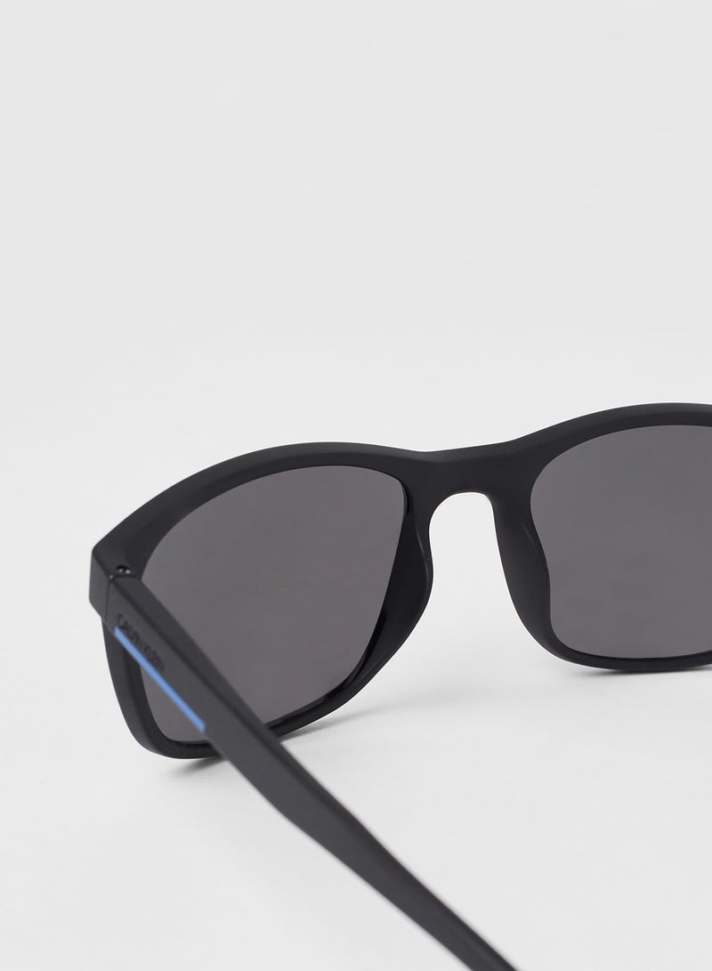 CALVIN KLEIN - Men's Full Rimmed Rectangular Frame Sunglasses - Lens Size: 56 mm - Image 1