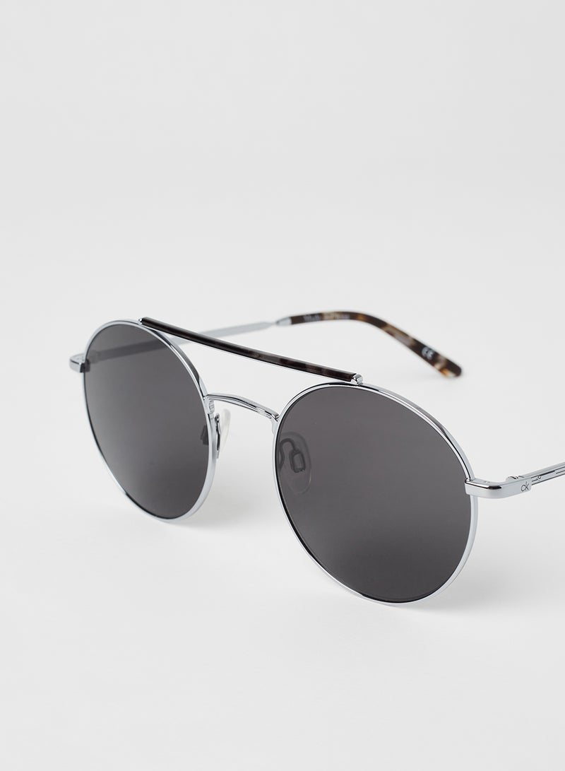 كالفن كلاين نظارة شمسية بإطار كامل مستدير الشكل - عدسات بمقاس: 53 مم - Image 3