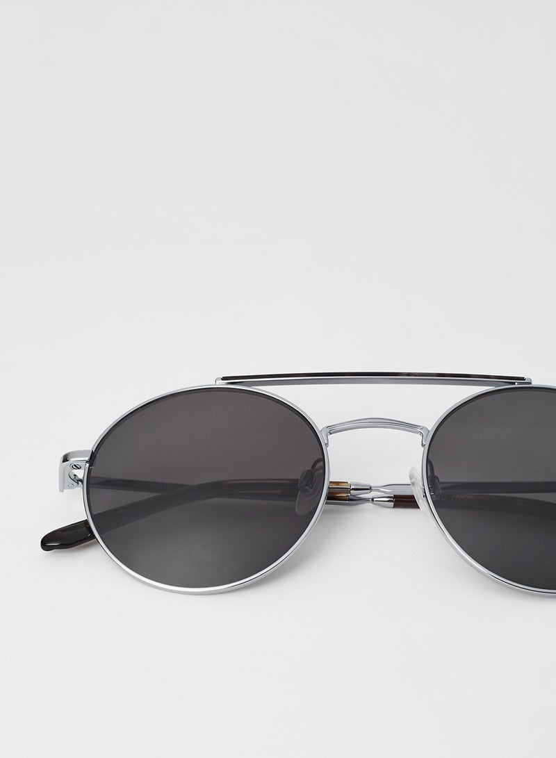 كالفن كلاين نظارة شمسية بإطار كامل مستدير الشكل - عدسات بمقاس: 53 مم - Image 4