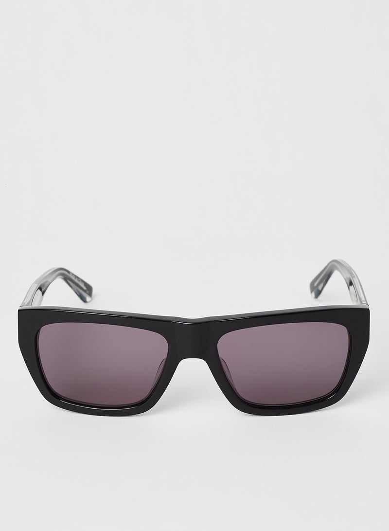 كالفن كلاين نظارة شمسية بإطار مستطيل كامل - عدسات بمقاس: 56 مم للرجال - Image 1