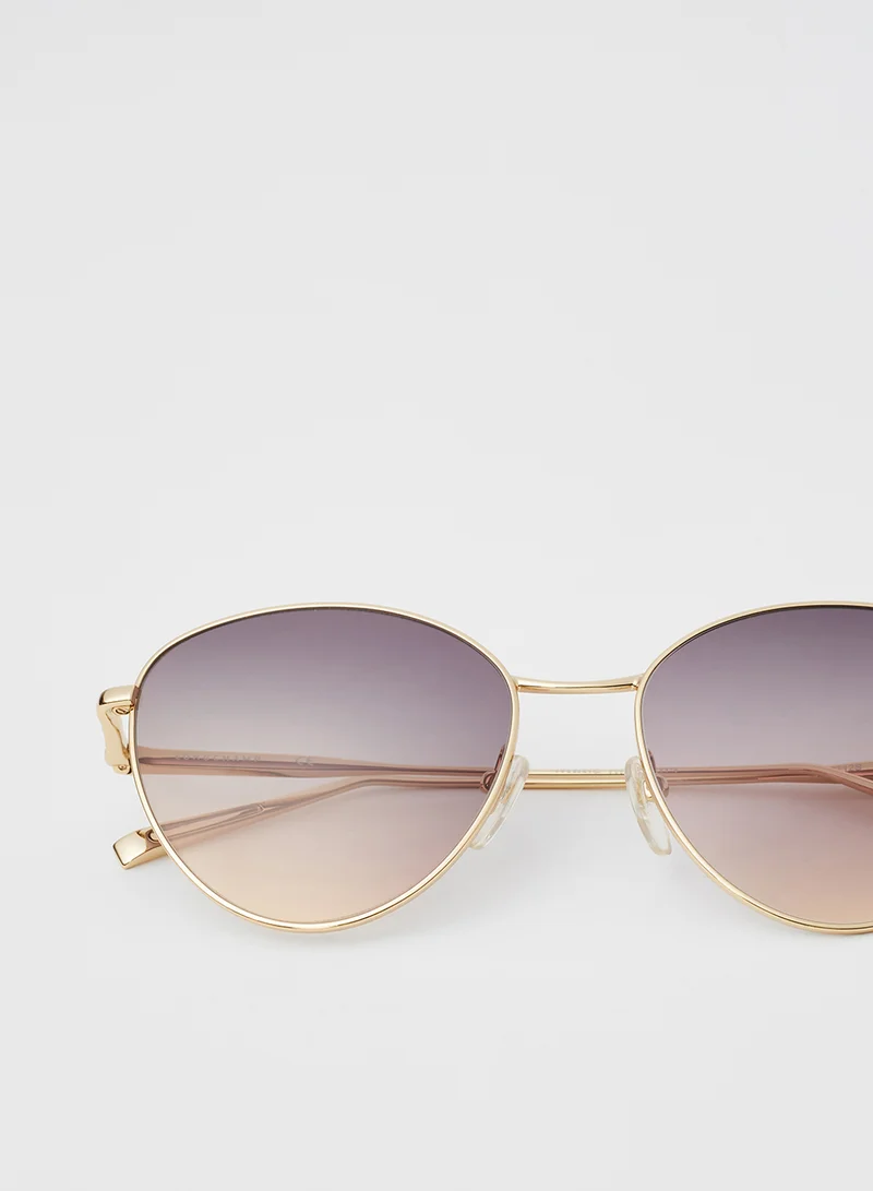 Longchamp Women's Oval Sunglasses - Lens Size: 55 mm