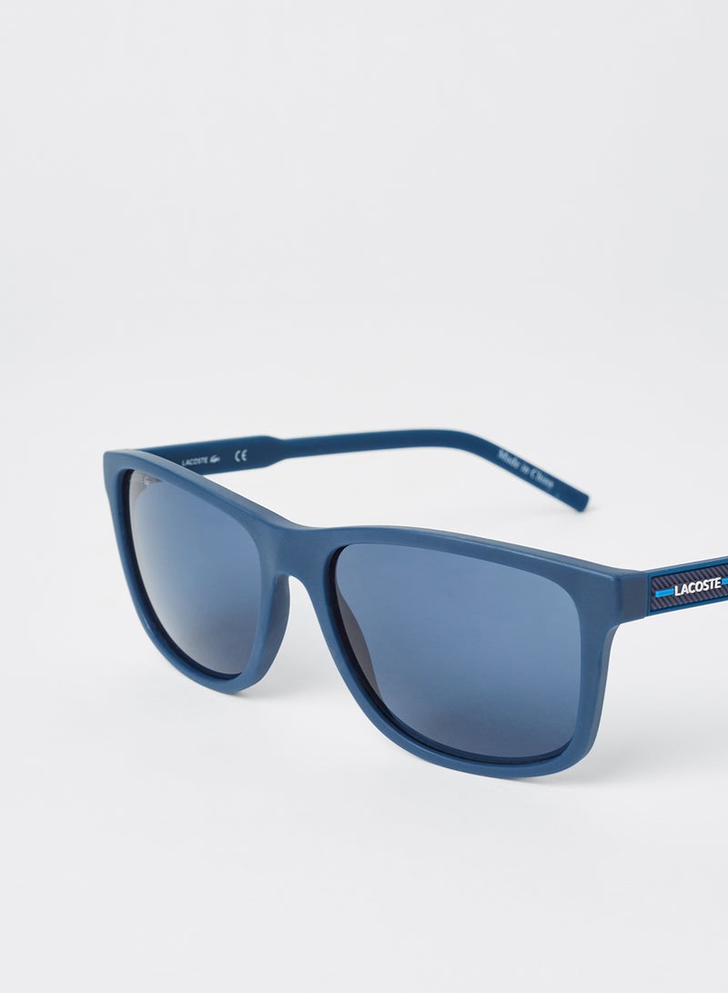 Full Rimmed Modified Rectangular Frame Sunglasses - Lens Size: 56 mm
