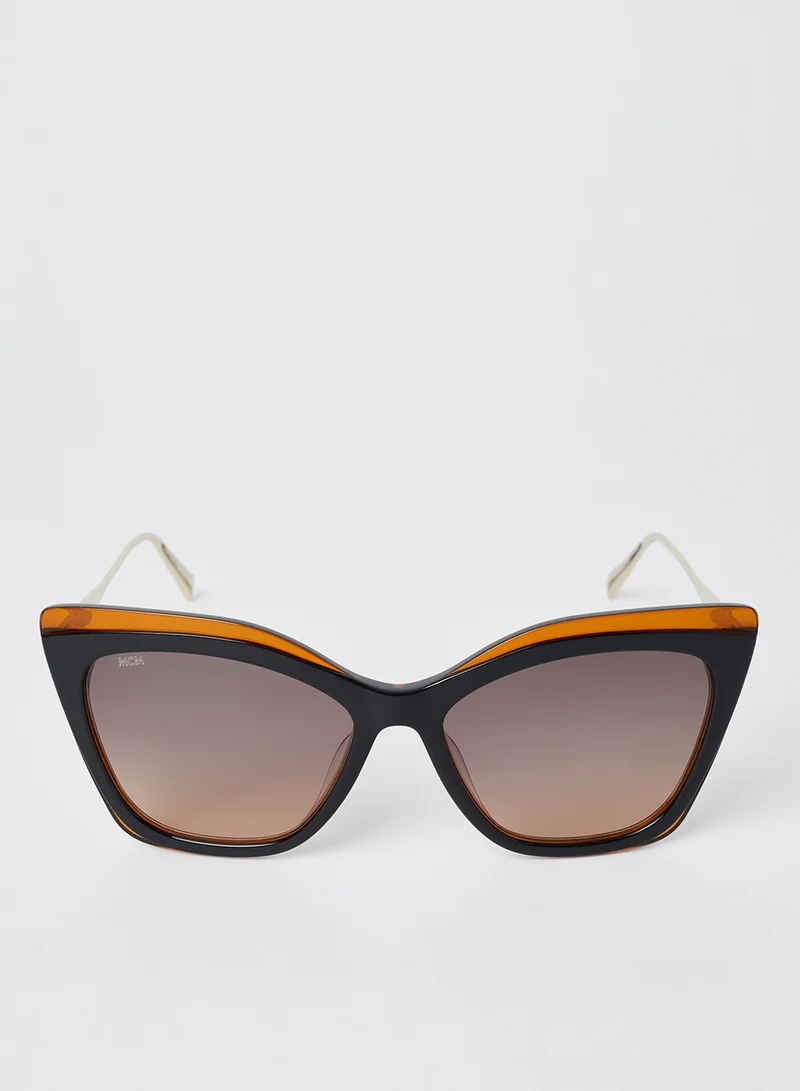 MCM Women's Full Rim Acetate Butterfly Sunglasses - Lens Size: 55 mm