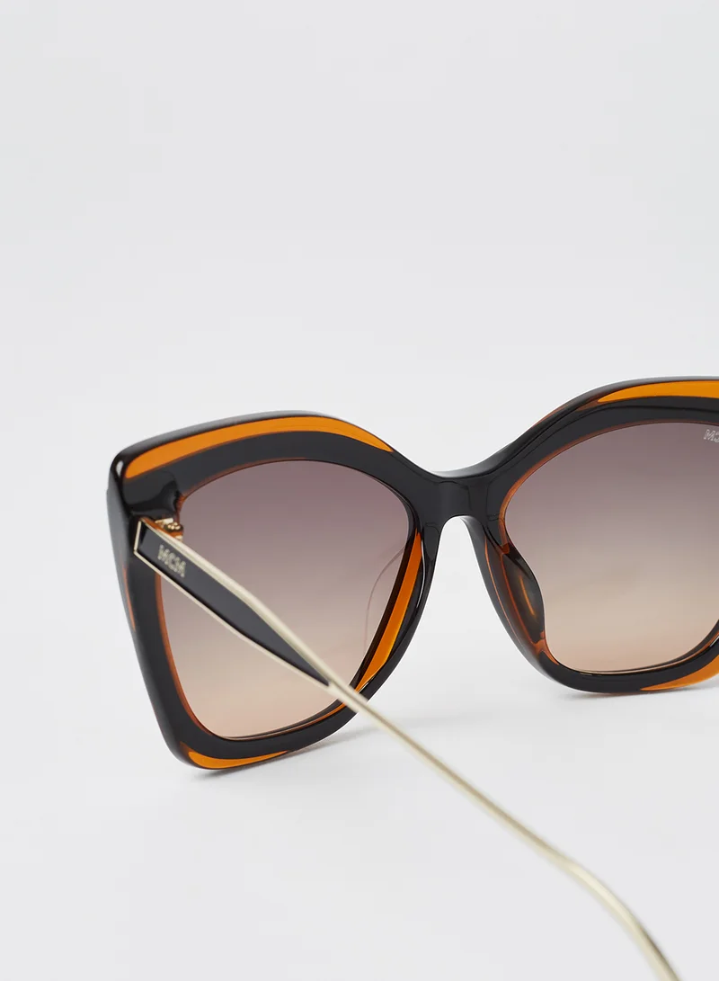 MCM Women's Full Rim Acetate Butterfly Sunglasses - Lens Size: 55 mm