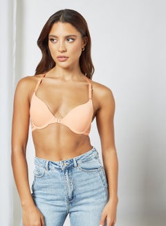 Wired Push Up Bra Orange