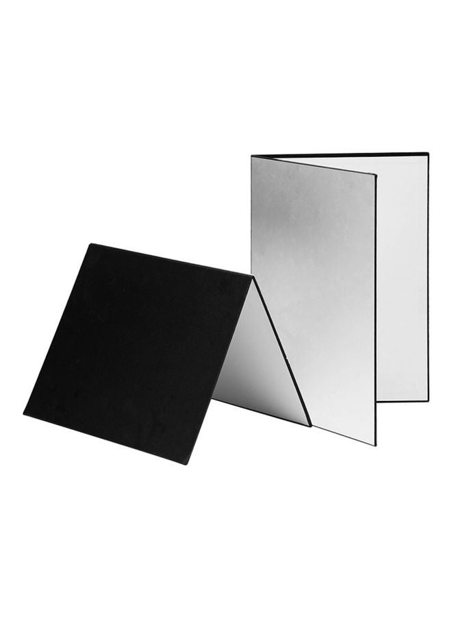 Generic - 3-in-1 Photography Reflector Cardboard Silver/Black - Image 1