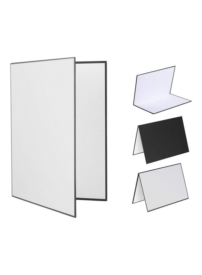 Generic - 3-in-1 Photography Reflector Cardboard Silver/Black - Image 1