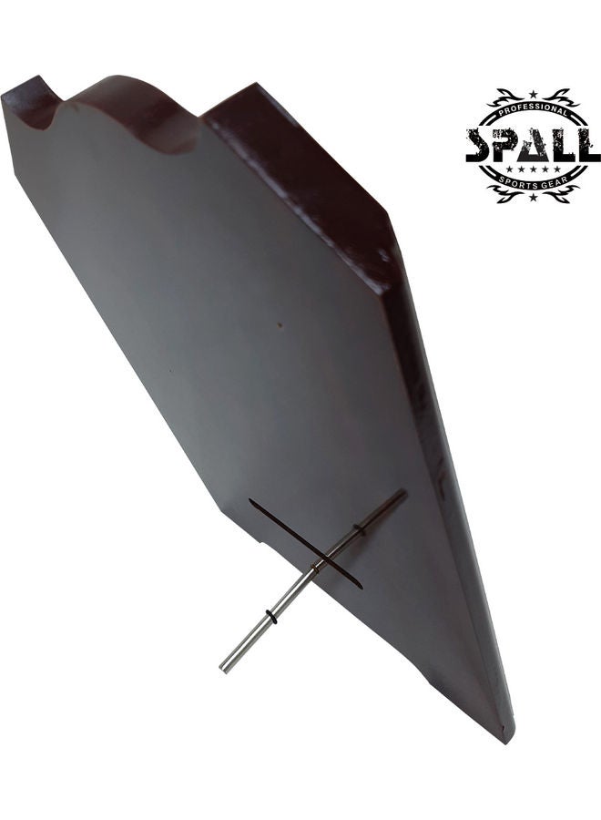 سبال درع خشبي على شكل كأس ذهبي/بني - Image 3