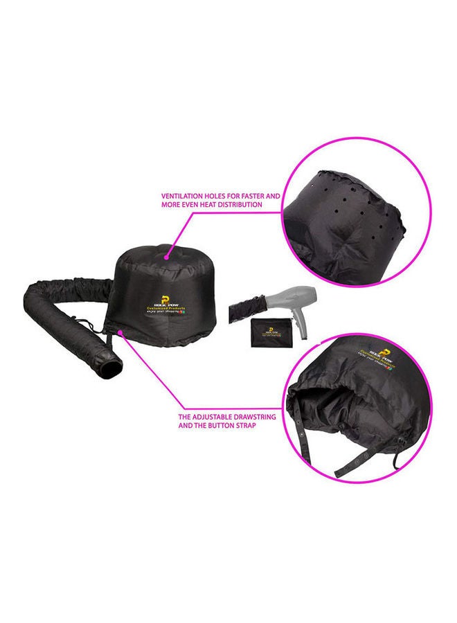 Rock Pow Bonnet Hood Hair Dryer Attachment For Styling and Deep Conditioning Black - Image 5
