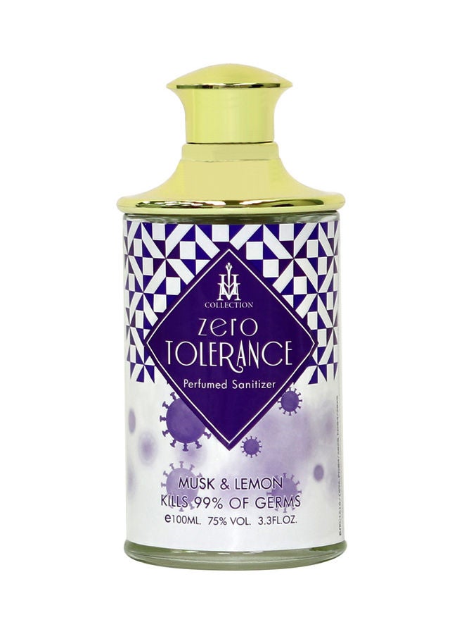 HM Collection - Zero Tolerance Musk and Lemon Perfumed Sanitizer Multicolour 100ml - Image 1
