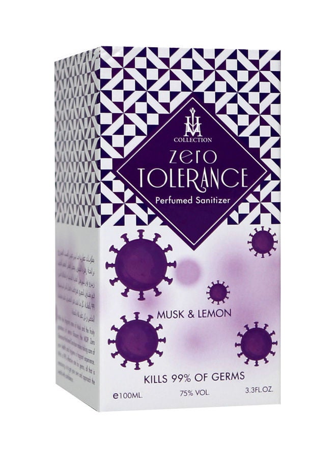 HM Collection - Zero Tolerance Musk and Lemon Perfumed Sanitizer Multicolour 100ml - Image 1