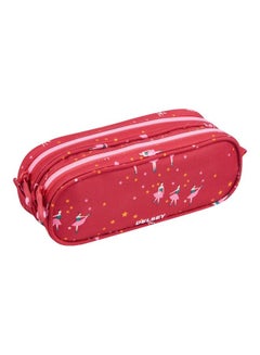DELSEY Ballerina School Pencil Case RED/ROSE PINK  - Image 2