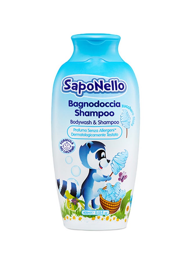 SapoNello Cotton Candy Bodywash-Shampoo Clear 400ml 