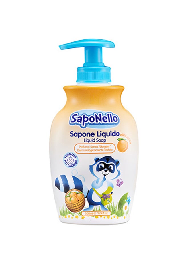 SapoNello Apricot Liquid Soap Clear 300ml 