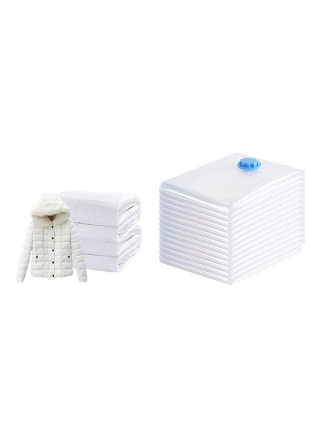 VILILY 6-Piece Vacuum Reusable Sealer Storage Bag With Suction Pump Clear 100x70cm  - Image 4