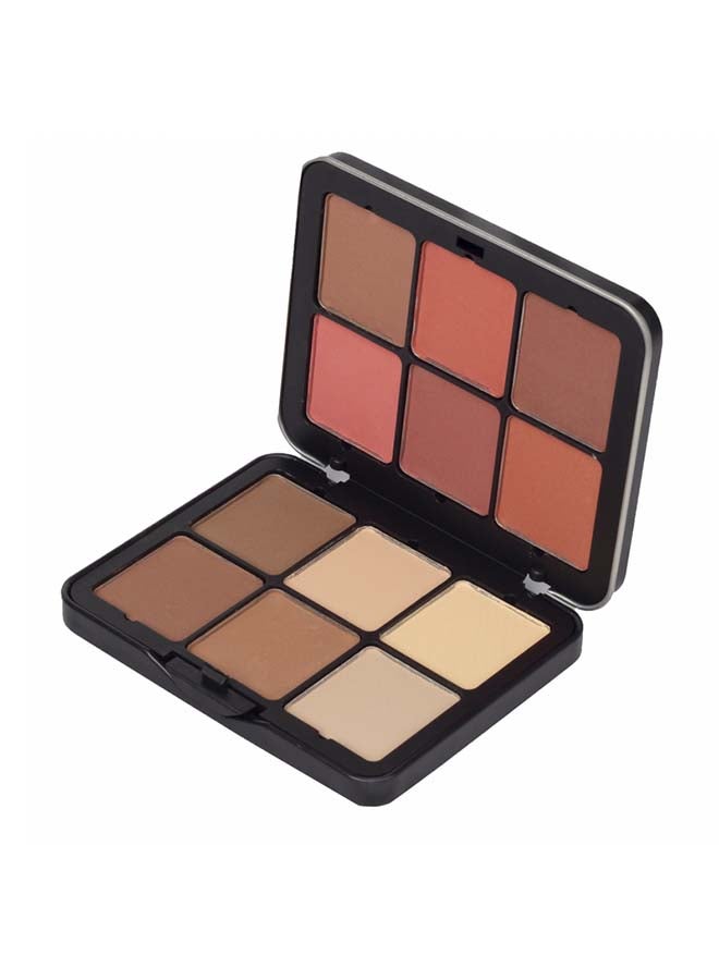 Red Apple - 6-Color Countour Powder And Blusher Multicolour - Image 1