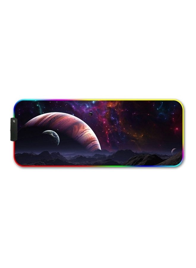 Vast Starry Sky Pattern RGB Luminous Non-Slip Mousepad Multicolour - Image 1