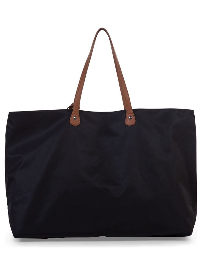 CHILDHOME Family Bag, Changing Bag, Travel And Weekend Bag, Large Capacity, Detachable Pouch Included - Black/Gold - Image 3