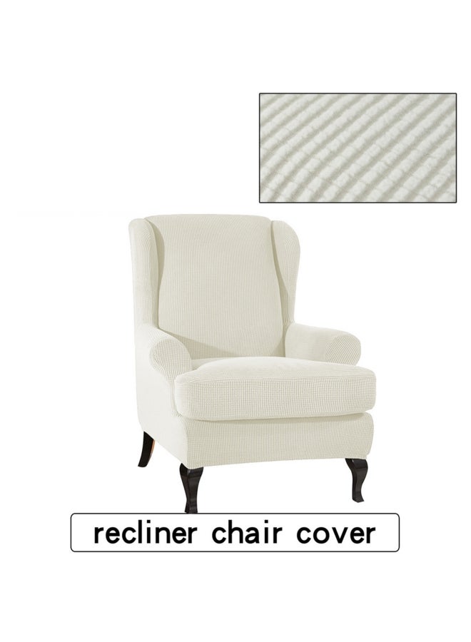Recliner And Wing Chair Cover White  - Image 2