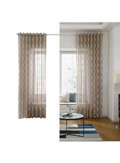 Window Curtain With Ring Rod Beige