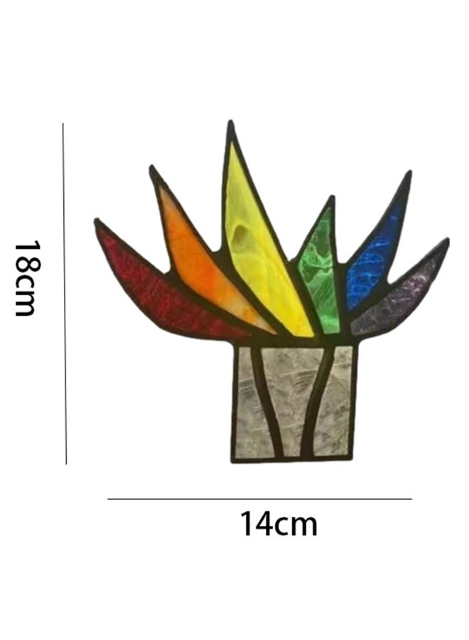 Mini Acrylic Aloe Plant Decor Multicolour - Image 2