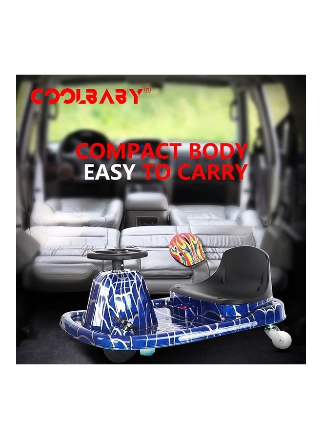 كول بيبي سكوتر كهربائي درفت كريزي كارت مزود بإضاءة LED 79x51x27سم - Image 5