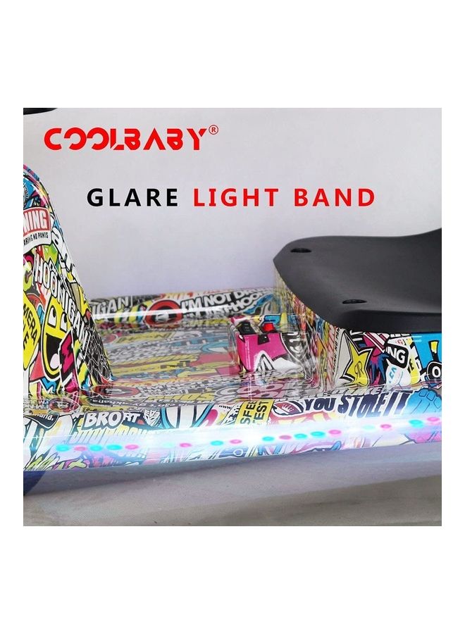 كول بيبي سكوتر الانجراف الكهربائي المجنون مع ضوء LED 79x51x27 سم 79x51x27سم - Image 3