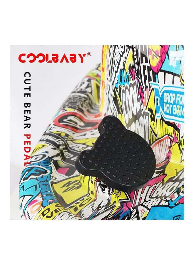 كول بيبي سكوتر الانجراف الكهربائي المجنون مع ضوء LED 79x51x27 سم 79x51x27سم - Image 4