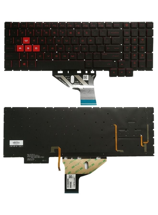 Keyboard with Backlight for HP Omen 15-CE 15-CE000 15-CE026TX Laptops Black - Image 1