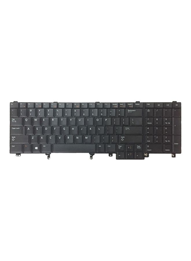 Generic - Keyboard for Dell Latitude E6520 E6530 E6540 E5520 E5520M E5530 Laptops Black - Image 1