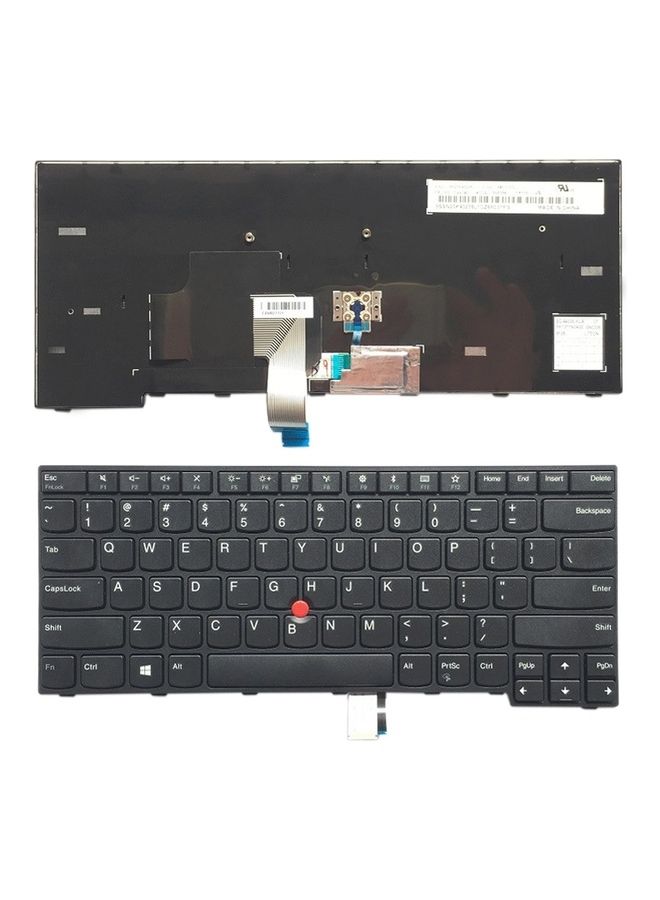 Laptop Keyboard with Pointing Sticks for Lenovo IBM Thinkpad E470, Teclado 01AX080, 01AX000 Laptops Black - Image 1
