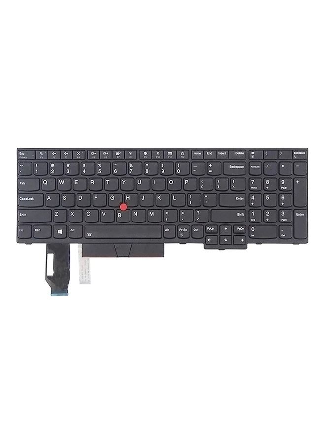 Generic - Keyboard for Lenovo Thinkpad E580, E585, E590, E595, T590 Laptop Black - Image 1