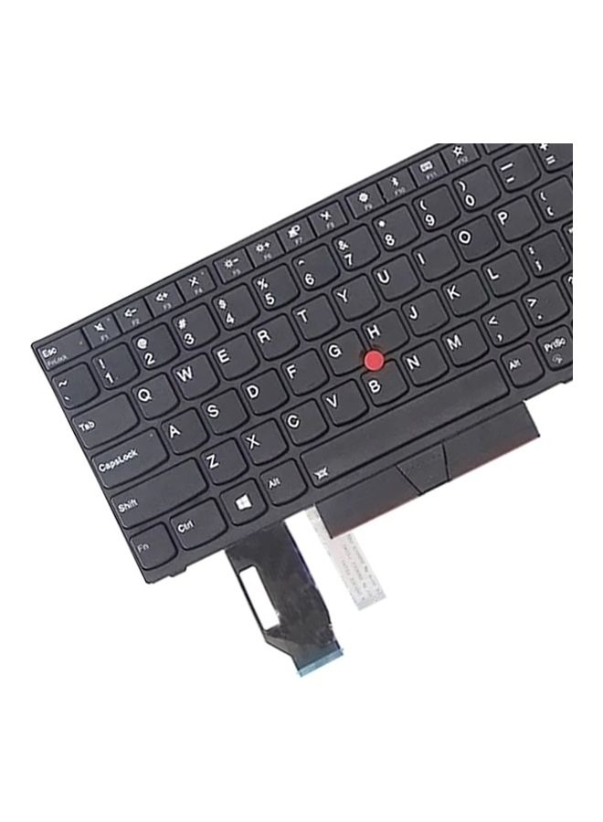 Generic - Keyboard for Lenovo Thinkpad E580, E585, E590, E595, T590 Laptop Black - Image 1